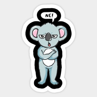 No, no, saying no desire does not want to be troubled Sticker